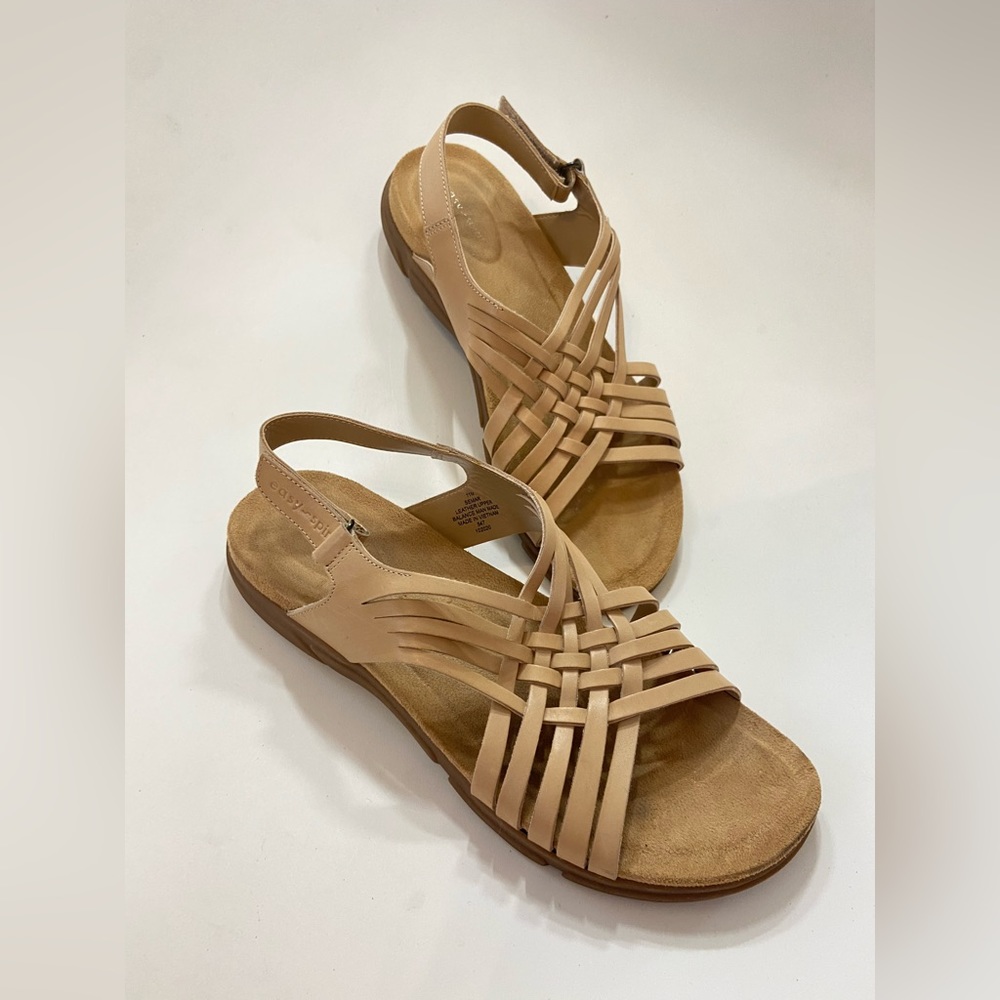 Women's Tan Sandals - Picture 3 of 16